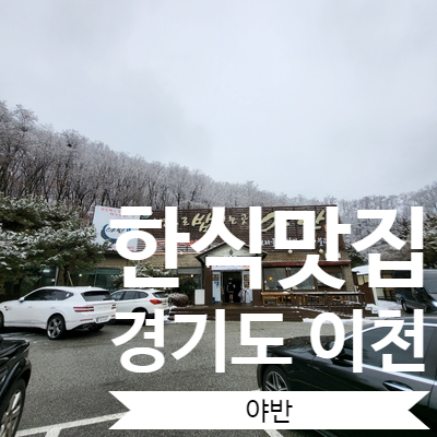  [이천] 최자 개코 코쿤이 다녀간 곳 나혼자산다방영 이천맛집 한정식집 솥밥집 '야반 한정식'