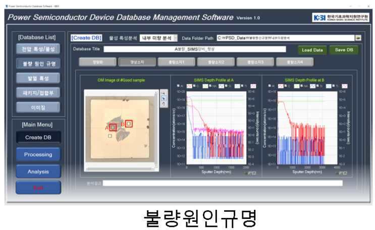  파워반도체 데이터베이스 관리 SW 개발