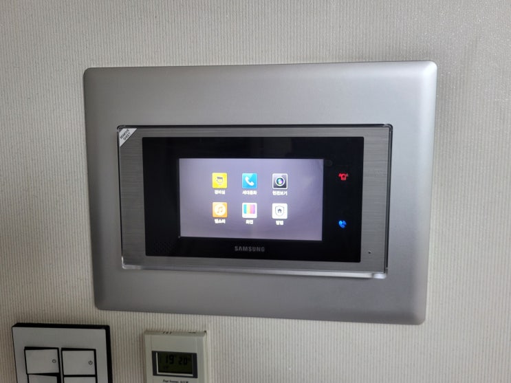 인천 계양구 계산동 은행마을아주아파트 삼성 비디오폰 SHT-3527XA 교체 후기