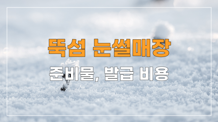 서울 뚝섬 한강공원 눈썰매장(요금, 기간, 시간)