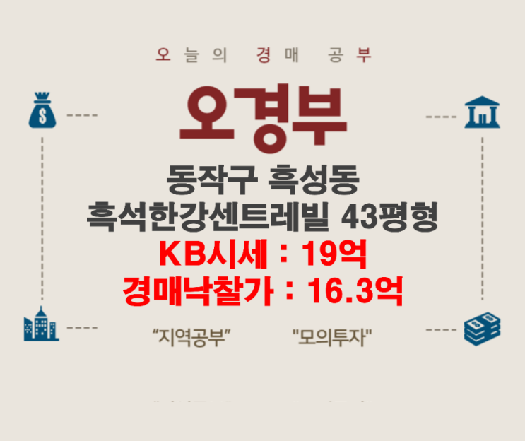  동작구 흑석동 흑석한강센트레빌 경매결과, 흑석뉴타운 손품 임장, 주변시세 정리