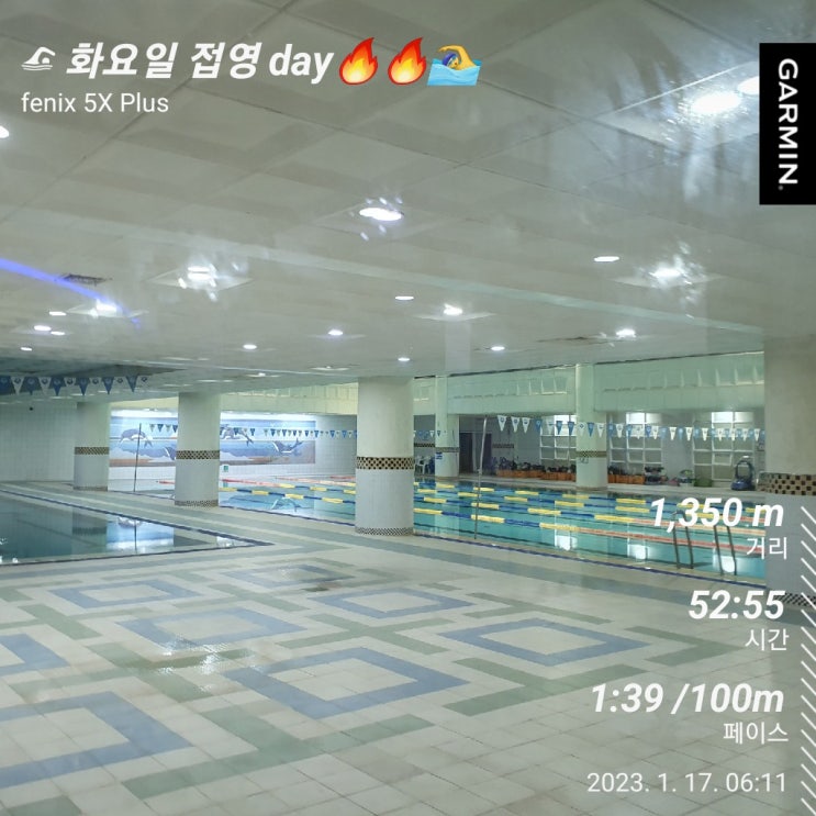  [수영일기] 1월 17일 내몸이 무거워..