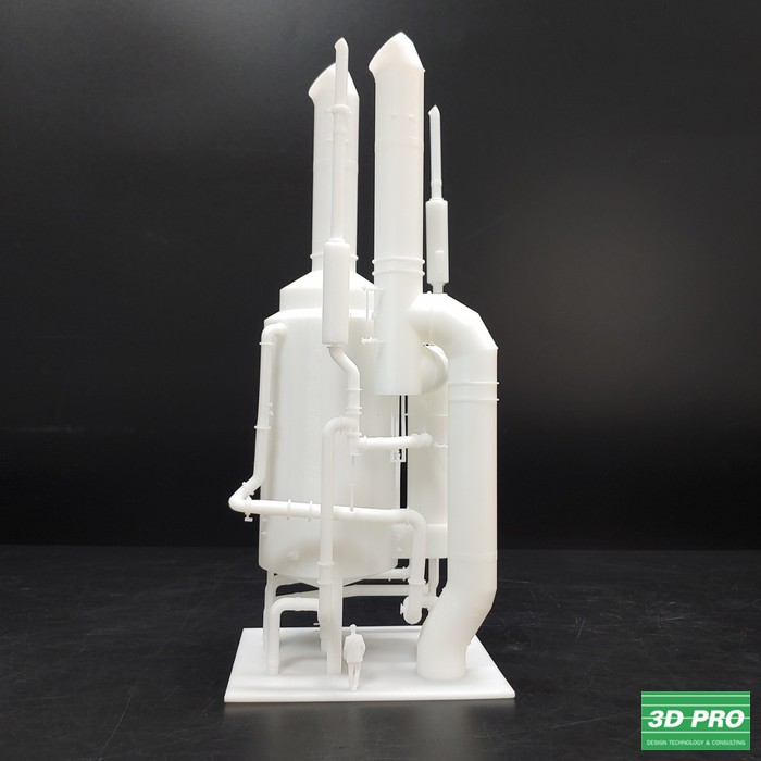 3D프린터 전문업체에서 건축 공장 모형제작했어요.