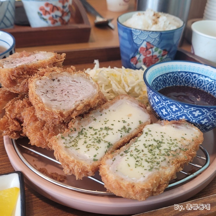  [청주 오창 맛집] 호수공원 근처 일식 돈까스 땡길 때 "카츠츠 오창점"  (+후식 컴포즈커피 아이스크림)