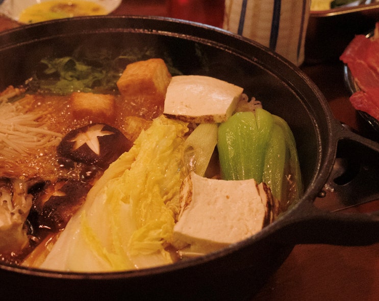  마포 공덕역 스키야키 맛집 자쿠자쿠 공덕 본점
