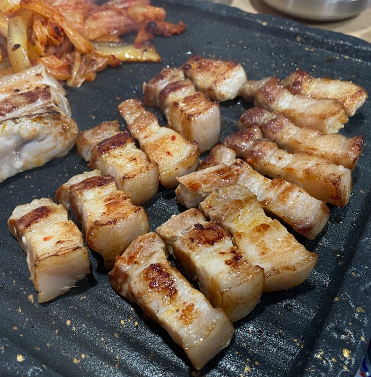  [미아역 맛집/미아 삼겹살] 골목생고기집 - 두툼하고 쫀득한 생삼겹살과 시원한 어성초 냉면