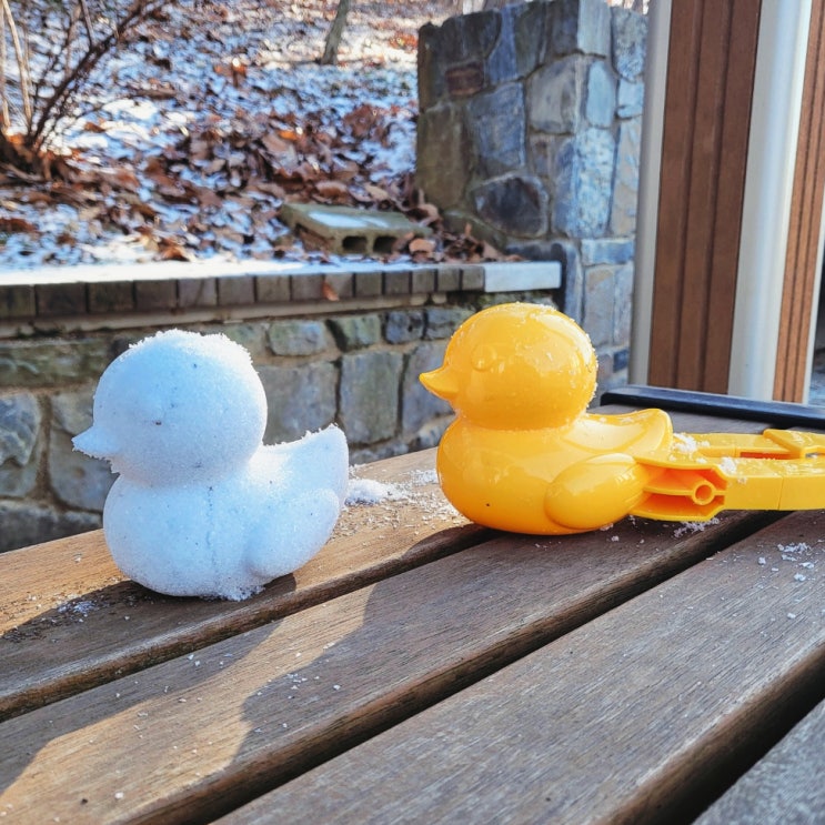 눈오리 만들기 :: 스노우볼메이커 곰돌이 눈사람 버전
