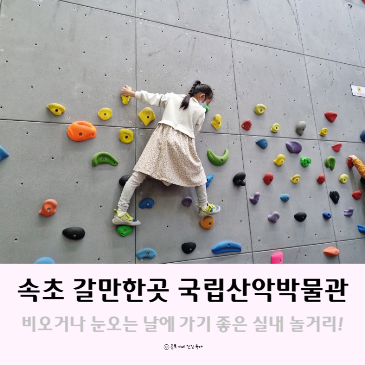 강원도 속초 : 놀거리와 볼거리 가득한 국립산악박물관 아이랑 체험후기