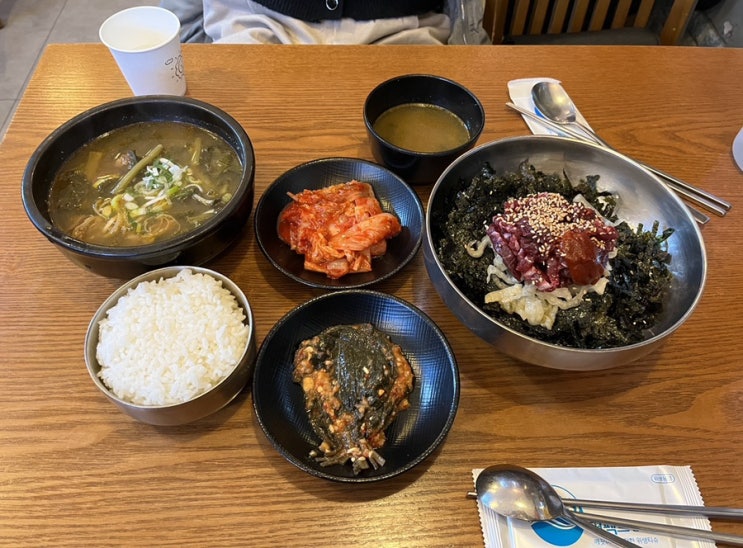  상봉 코스트코 근처 낮술, 식사 모두 가능한 우거지국밥, 육회비빔밥 맛집: 함평국밥