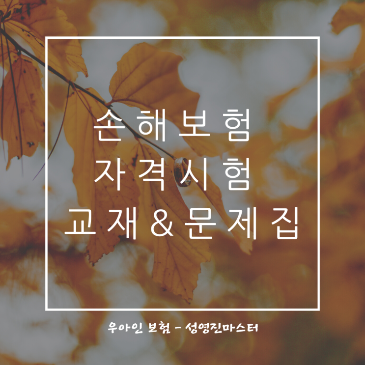  손해보험 자격시험 교재 & 모의고사 문제집 공유