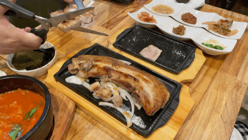  제주도 성산일출봉 맛집 , 제주도 무한리필 : 봄그리고가을리조트 < 소반 > 돼지고기 바베큐 무한리필 19800원