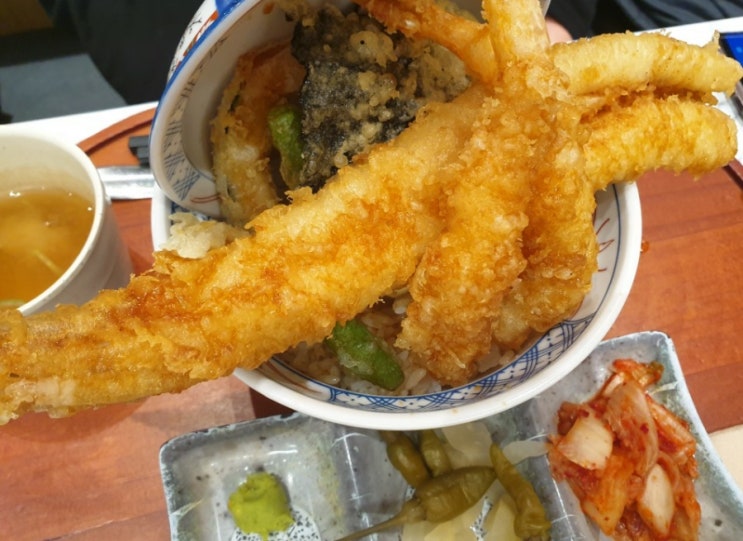  [마츠노하나 더현대서울점] 텐동맛집,호르몬에비텐동,아나고텐동,평일웨이팅,블루보틀 놀라플로트