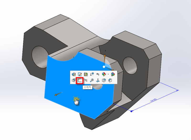 솔리드웍스 인증시험(CSWA.CSWP) 예제문제 4 : 네이버 블로그