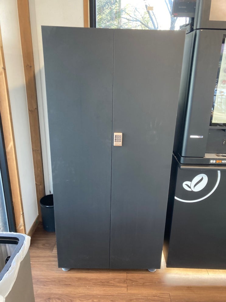  Storage Cabinet _ Electronic Lock Device 정리장 _ 수납장 _ BK _ 전자키