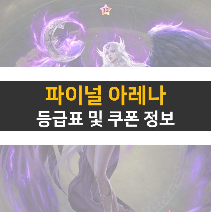 파이널 아레나 등급표 티어와 쿠폰 정보 공략 파이널 아레나 등급표 티어와 쿠폰 정보 공략