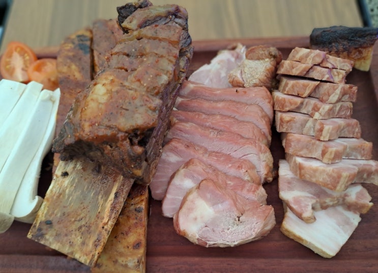  기산저수지맛집 포레엠에서 캠핑바베큐 즐기기