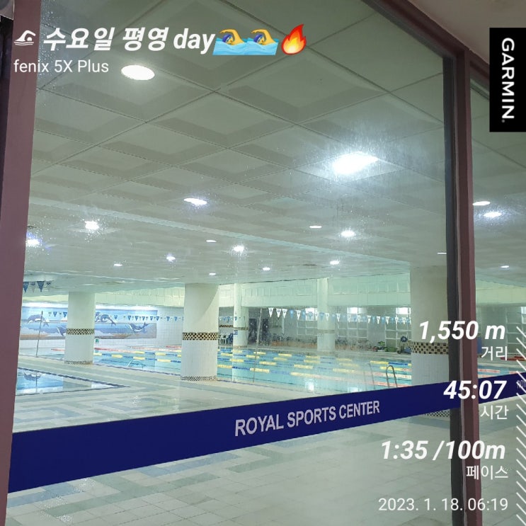  [수영일기] 1월 18일 평영이 잘되었다 안되었다..