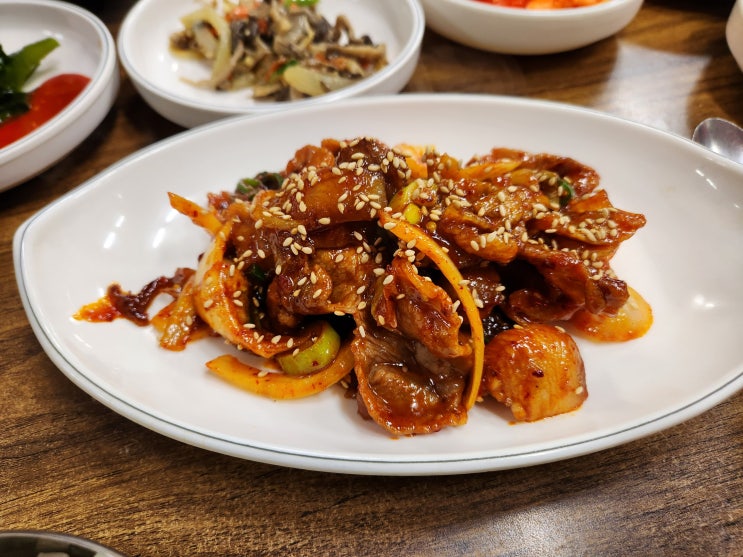  안산시청 점심메뉴 - 고향산천 제육볶음 1인분