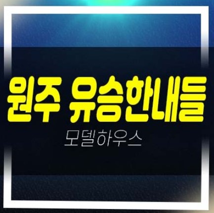  원주혁신도시 유승한내들 더스카이 반곡동 계약금5% 39층 저렴한 분양가 모델하우스 투자 실거주 추천!