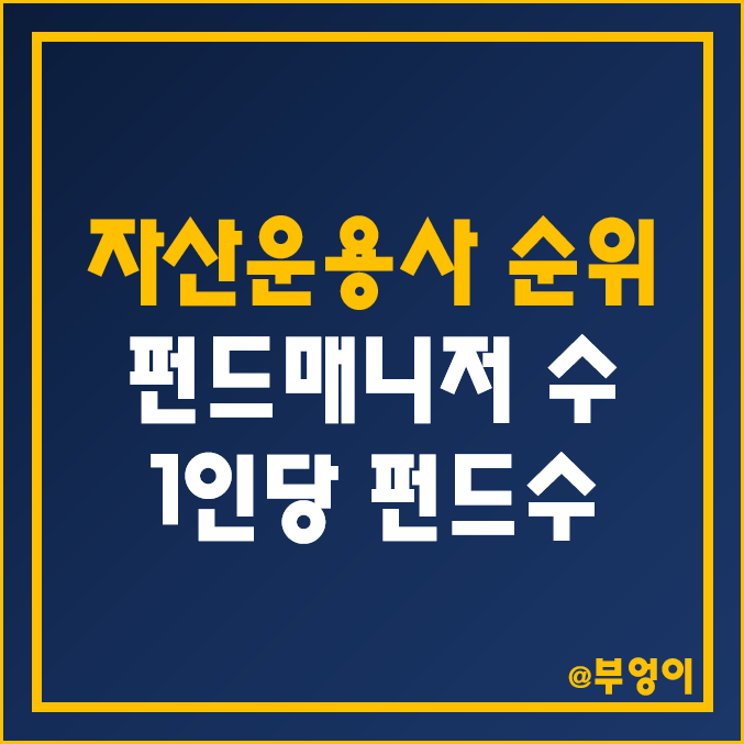 국내 자산운용사 펀드매니저 수 순위 및 평균 경력 비교 (운용사 설립일 및 1인당 펀드수) 국내 자산운용사 펀드매니저 수 순위 및 평균 경력 비교 (운용사 설립일 및 1인당 펀드수)