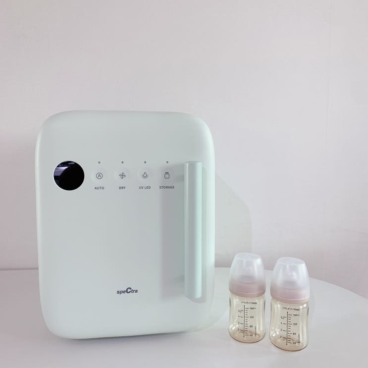  맘마존 꾸미기 필수템 | 스펙트라 UV-LED 컬러 에디션 젖병소독기 소프트민트 육아템 개봉기 내돈내산