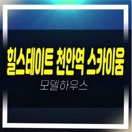  천안역 힐스테이트 스카이움 성정동 미분양세대 아파트 신규줍줍 잔여보유분 모델하우스 유니트 관람