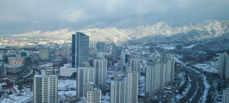  눈 내린 치악산