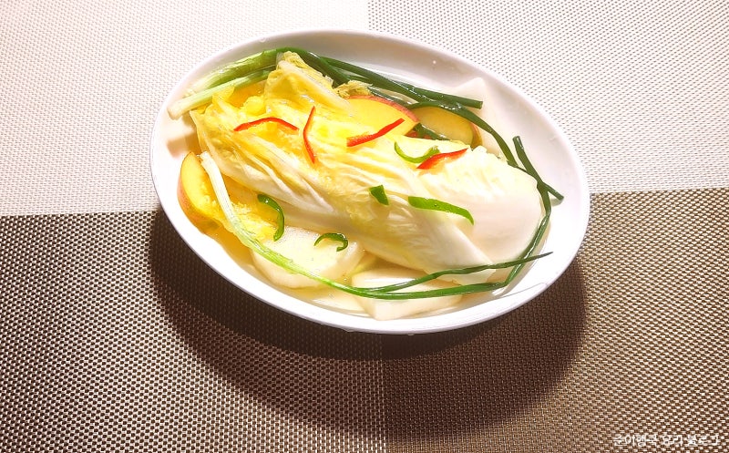 백김치 담그는 방법 김대석 셰프 백김치 레시피 : 네이버 블로그