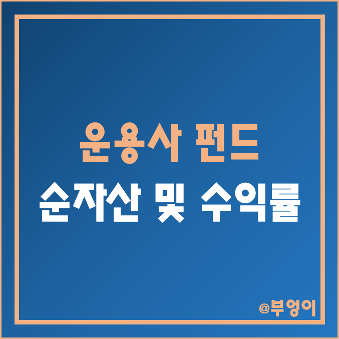 자산운용사 공모 펀드 수익률 및 순자산 순위 (국내 운용사 국내 주식형 뮤추얼 펀드 투자 전 비교!)