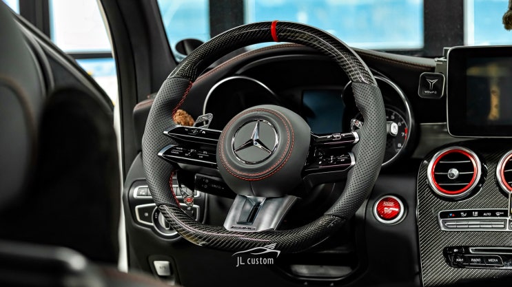  GLC 43 AMG 벤츠 잠자리 핸들 교체, 감성 마력 업그레이드.