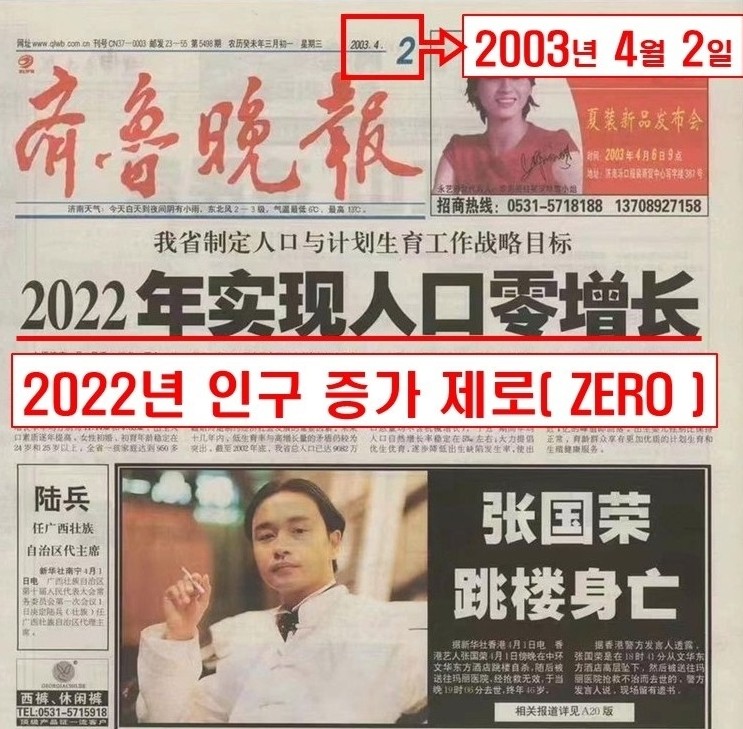  중국 인구감소( 인구통계학의 소름돋는 적중률 )