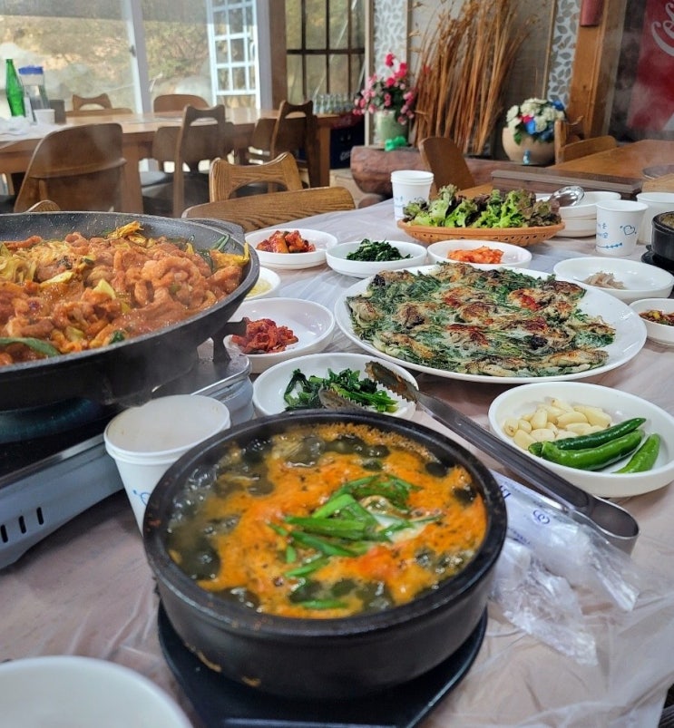  대구 팔공산 맛집, 예원식당(파계사 굴국밥, 굴전, 오리불고기)