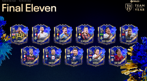  EA 스포츠 FIFA23 올해 최고의 스쿼드 발표