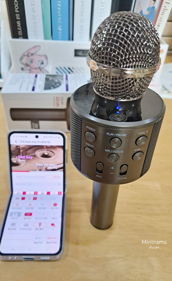  다이소 블루투스 마이크 스피커 음질 노래방 집에서