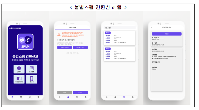 휴대전화 스팸, 이제 앱에서 간편하게 신고하세요! 방송통신위원회 휴대전화 스팸, 이제 앱에서 간편하게 신고하세요! 방송통신위원회