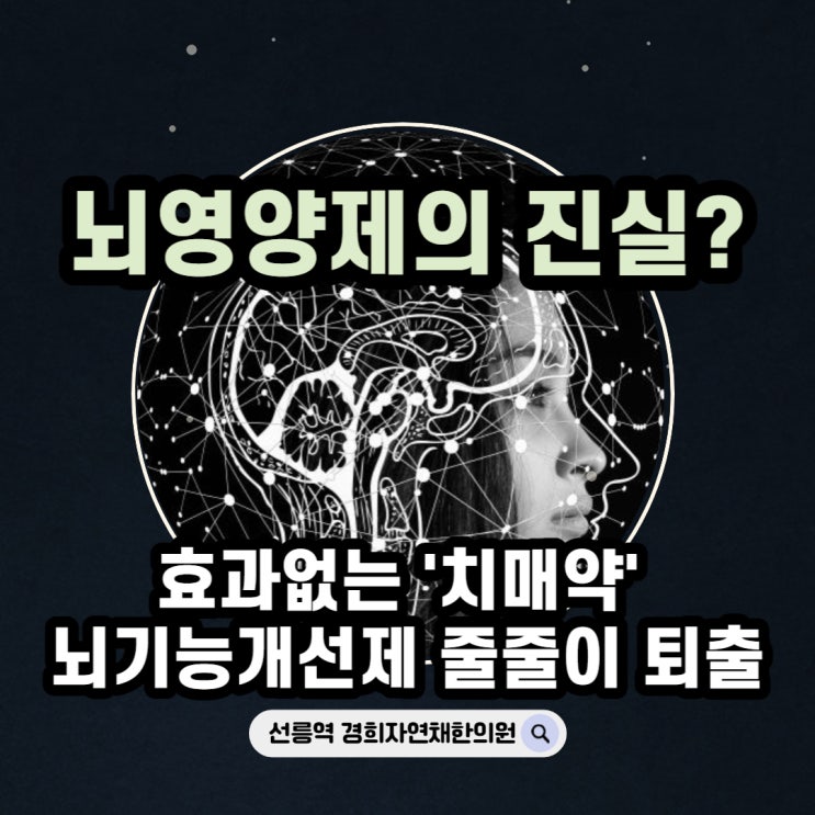  [역삼동 경희자연채한의원] 뇌기능개선제, 뇌영양제의 진실