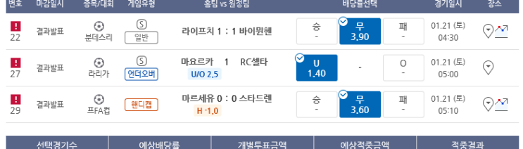 프로토 수-금 3일 연속 적중 및 한폴낙 프로토 수-금 3일 연속 적중 및 한폴낙