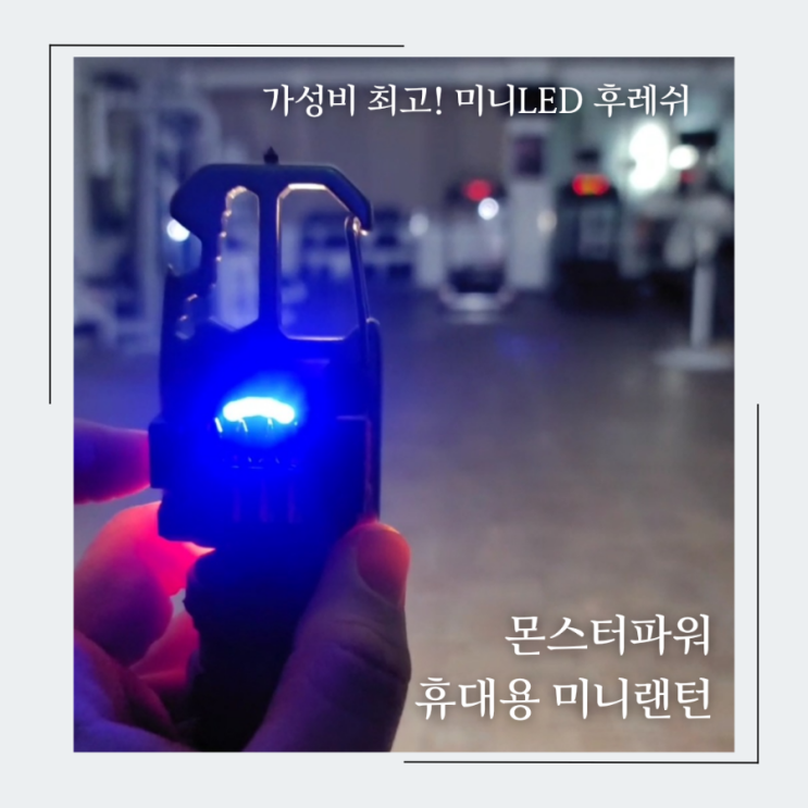  극가성비 대륙의 실수 몬스터파워 휴대용 다용도 미니랜턴, 야외활동 필수템 미니LED 손전등 추천