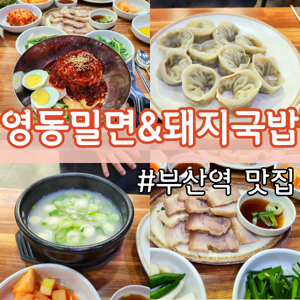 부산역 맛집 영동밀면&돼지국밥 (부산 여행, 초량동 찐맛집)