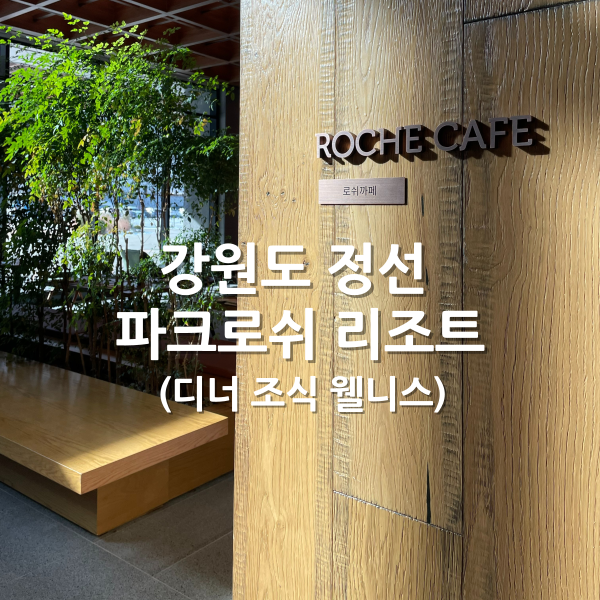  정선 파크로쉬 리조트 앤 웰니스 로쉬카페 디너 조식 예약 명상 - ②