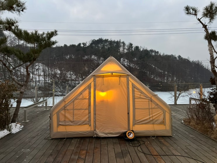  네이처하이크 에어텐트 6.3 동계셋팅 캠핑후기