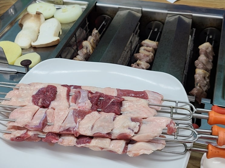  제주 외도 맛집 숯불꼬치구이 추천 제주 오리구이