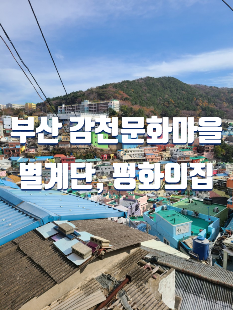  부산 가볼만한곳 감천문화마을 미로미로 골목길 볼거리 (평화의 집, 별 계단,빛의 집 등)