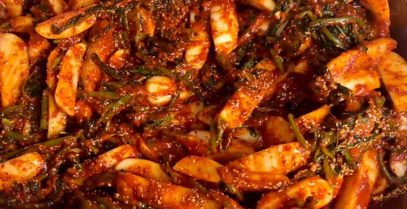 절인 달랑무로 이렇게 만들어보세요~! 달랑무우김치만들기!!