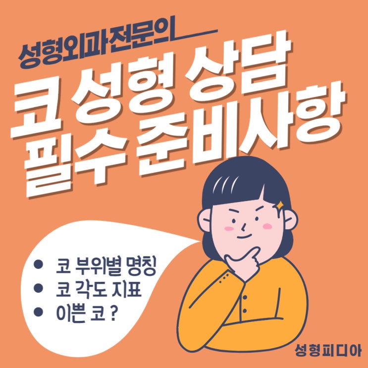  [코성형] 코 부위별 명칭, 이름, 각도 용어 완벽 총정리 해봅시다. (feat. 코성형 상담 전 준비사항)