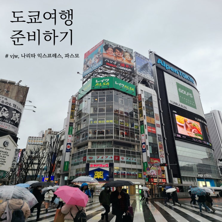  [도쿄 여행] 도쿄 여행 준비하기 :: vjw, nex(나리타 익스프레스), 파스모