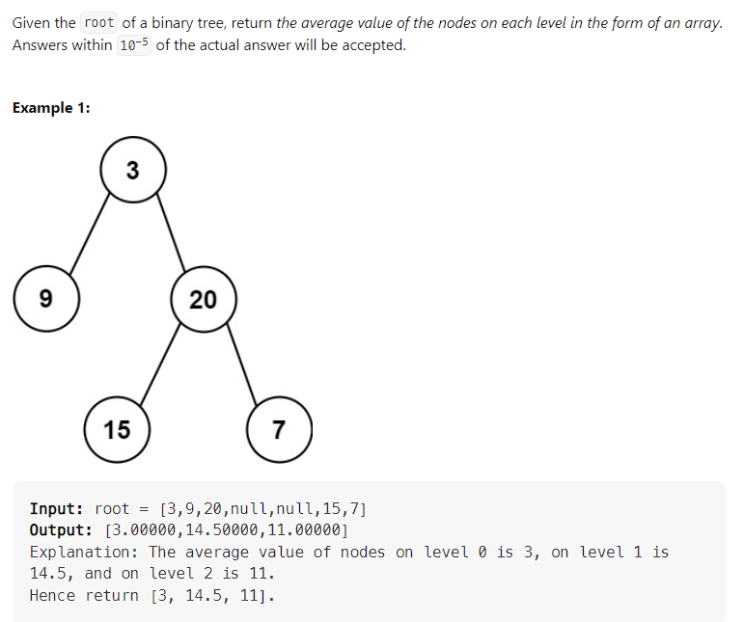 JAVA_Average of Levels in Binary Tree_LeetCode 637