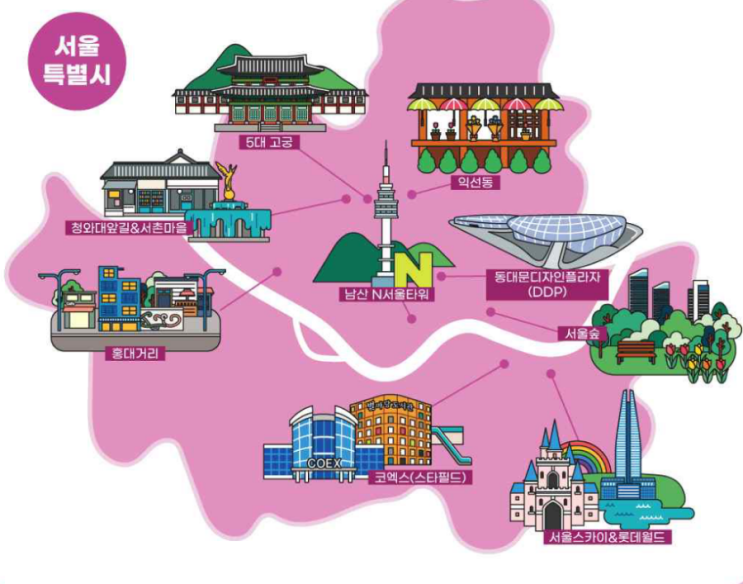 한국관광 100선 지도. 2023~2024 문체부 선정 한국관광 100선 지도. 2023~2024 문체부 선정