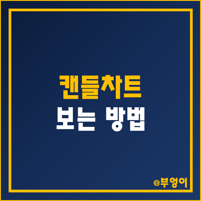 [주식기초] 캔들 주식 차트 보는 법 - 양봉 및 음봉 확인 방법 (시가, 종가 등 초보를 위한 용어)