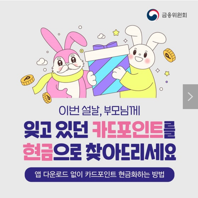 설 명절 부모님께 카드포인트 현금으로 찾아 드리세요_금융위원회 설 명절 부모님께 카드포인트 현금으로 찾아 드리세요_금융위원회